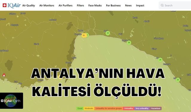 Antalya’nın hava kalitesi ölçüldü! Kumluca sıkıntılı, Gazipaşa temiz