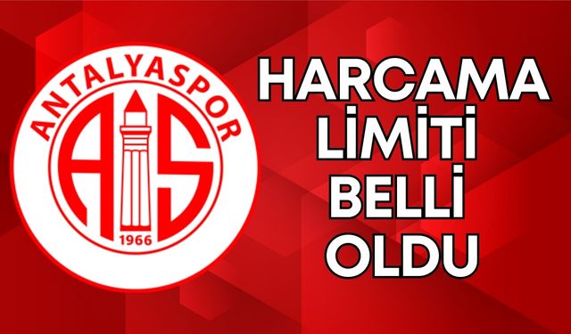 Antalyaspor’un harcama limiti belli oldu