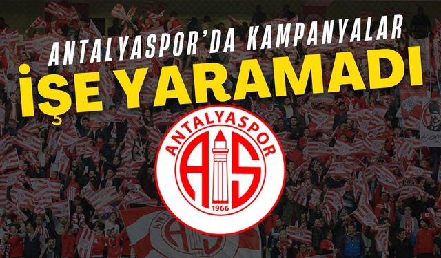 Antalyaspor’da kampanyalar da işe yaramadı! Tribünler boş kaldı