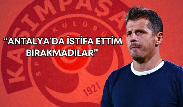 Kasımpaşa’nın başına geçen Emre Belözoğlu’ndan Antalyaspor açıklaması