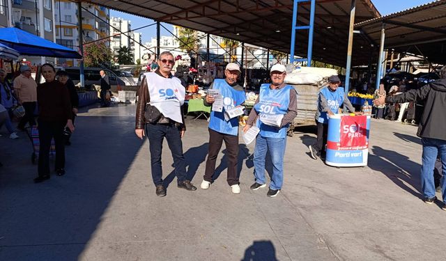 Sol Parti, Antalyalıları ‘Geçinemiyoruz’ mitingine davet etti