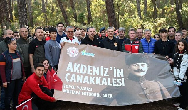 Kahraman Topçu Yüzbaşı Mustafa Ertuğrul Aker Kemer’de anıldı