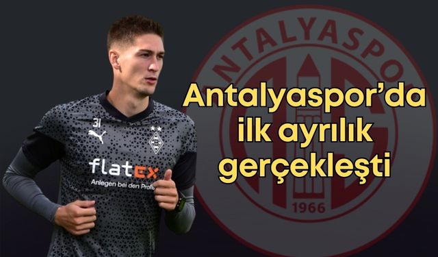 Antalyaspor’da ayrılık! Sözleşmesini fesih etti
