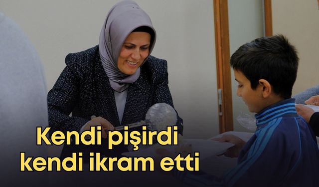 Personel yemeğini kendi elleriyle pişirdi