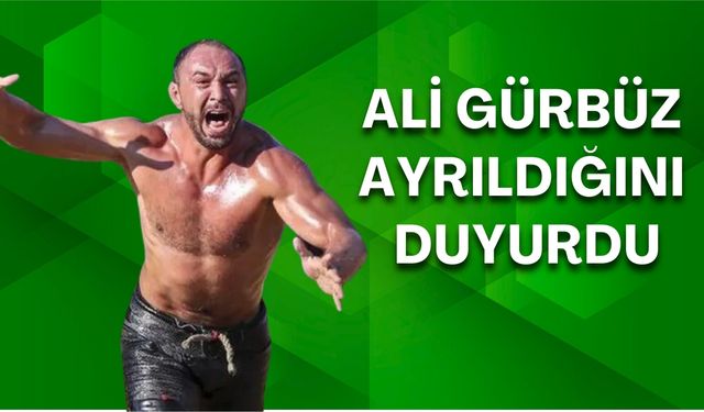 Güreş camiası merakla bekliyordu: Ali Gürbüz ayrıldığını duyurdu!