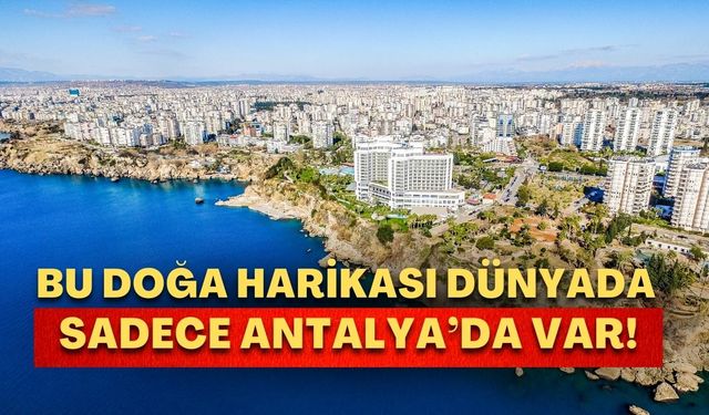 Bu doğa harikası dünyada sadece Antalya’da var!