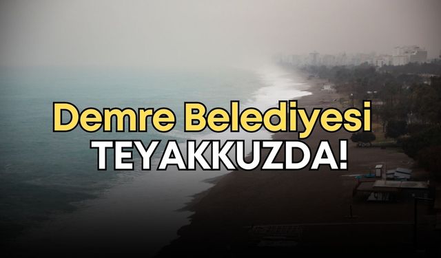 Demre Belediyesi yağış ve fırtınaya karşı teyakkuzda