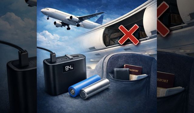 Yolcular dikkat! Uçakta powerbank taşıma şartları yenilendi