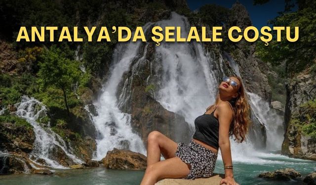 Gündoğmuş Uçansu şelalesi coştu!