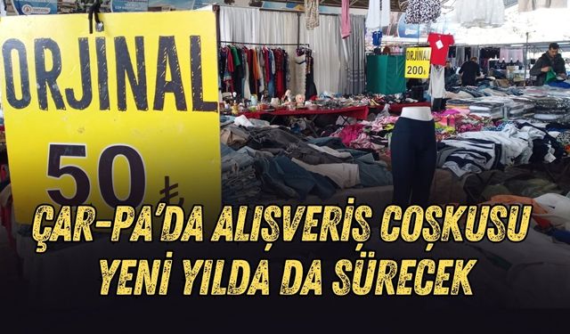 Antalya Çar-Pa’da alışveriş coşkusu yeni yılda da sürecek
