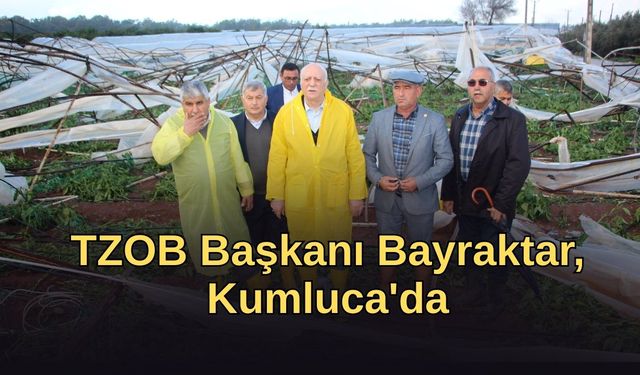 TZOB Başkanı Bayraktar, Kumluca'da afet bölgesini inceledi