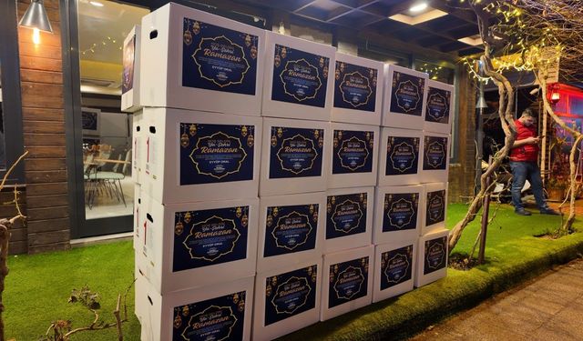 Antalya’da hayırsever işletmeciden 300 aileye gıda kolisi