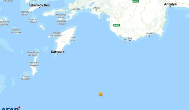 Kaş açıklarında yine deprem! Şiddeti 4.0