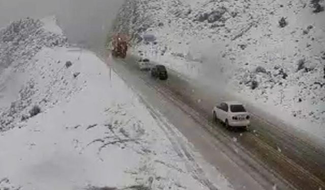 Alacabel’de kar kalınlığı 10 santimetreye ulaştı