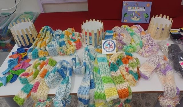 Eğirdirli miniklerden depremzede arkadaşlarına ısıtan hediye