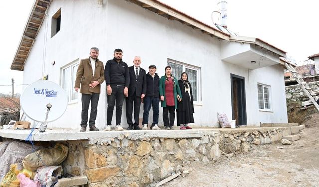 Isparta’da yangında evi yanan aileye bir yılda yeni yuva