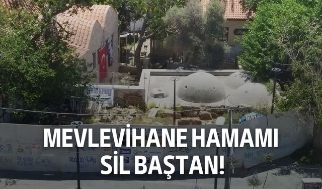Mevlevihane hamamı restore ihalesi feshedildi! Proje yeniden ihaleye çıkacak