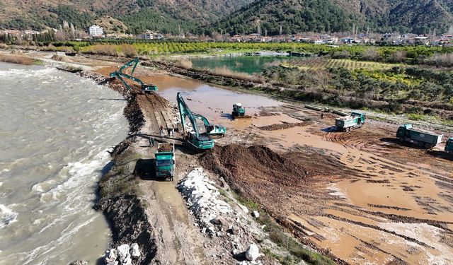 Muğla Dalaman Çayı’nda saniyede 342 metreküp su bırakıyor