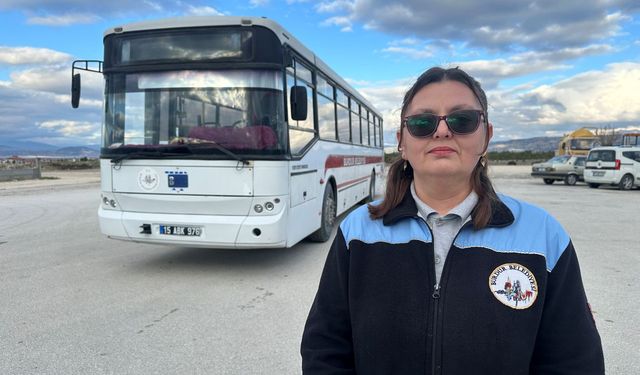 Burdur'da hem anne hem şoför hem usta: Otobüs şoförü ilham oluyor
