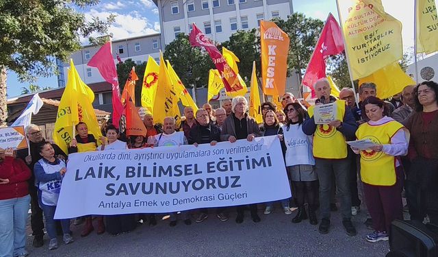 Yusuf Tekin’e Antalya’dan laiklik tepkisi