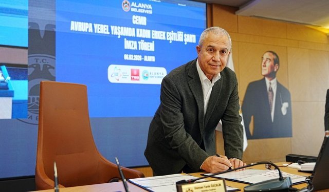 Alanya’da kadın-erkek eşitliği için Avrupa Şartı imzalandı