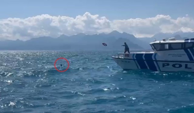 Akıntıya kapıldı, 3 saat ölüm kalım savaşı verdi