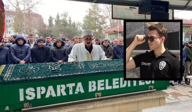 Isparta'da aile içinde çıkan tartışmada vurulan polis toprağa verildi