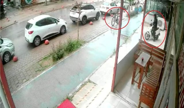Serik'te pes dedirten hırsızlık: Bisikleti bırakıp motosikletle kaçtı