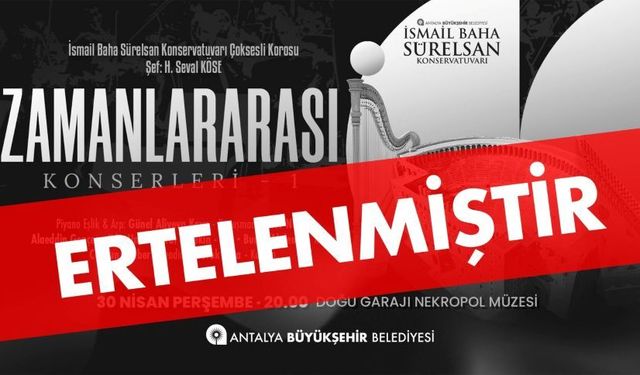 Antalya Büyükşehir operasyonla sarsıldı, konserler iptal edildi!