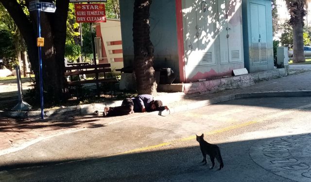 Antalya’da sokakta yaşam alarm veriyor! Parklar, ve kaldırımlar evsizlere ev oldu