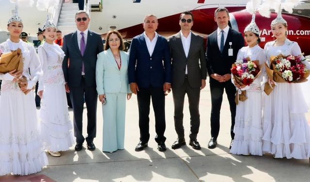 Almatı’dan Gazipaşa’ya ilk uçuş!