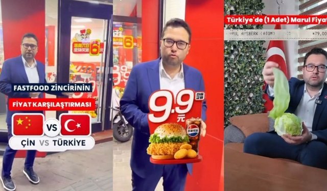 Antalyalı başkan Çin ile Türkiye'yi kıyasladı: 10 TL'ye Çin'de hamburger, Türkiye'de marul yaprağı!