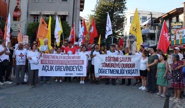Ankara’daki öğretmen eylemine müdahale, Antalya’da eğitimcileri sokağa döktü!