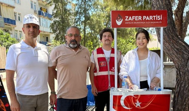 Zafer Partisi'nden Konyaaltı'nda temiz mücadele!