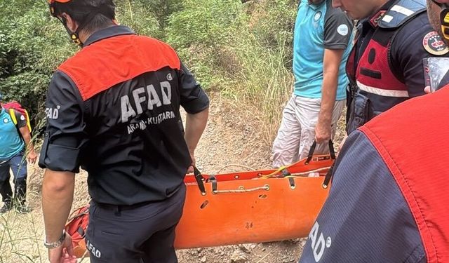 Döşemealtı'nda bacağı kırılan yürüyüşcü için AFAD seferber oldu