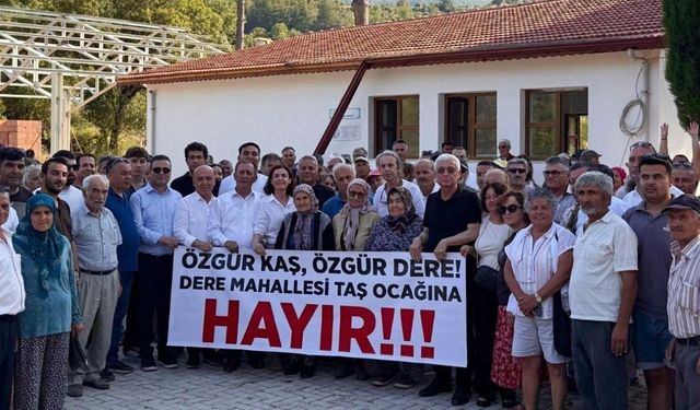 Kaş'ta 3 mahallede mermer ocağı isyanı: Vatandaşlardan Antalya Valiliği'ne çağrı