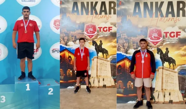 Manavgatlı güreşçiler Türkiye Şampiyonası’na damga vurdu