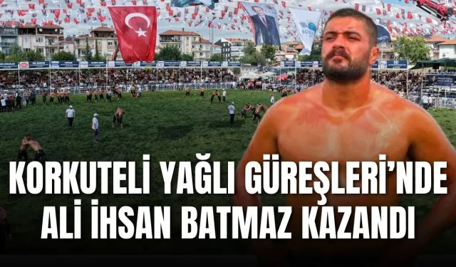 Korkuteli Yağlı Güreşleri’nde altın kemeri Ali İhsan Batmaz kazandı