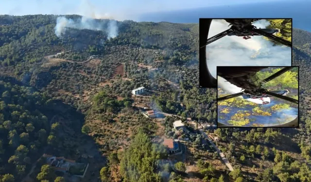 Kaş’ta korkutan yangın! Gökyüzü söndürme uçaklarıyla doldu