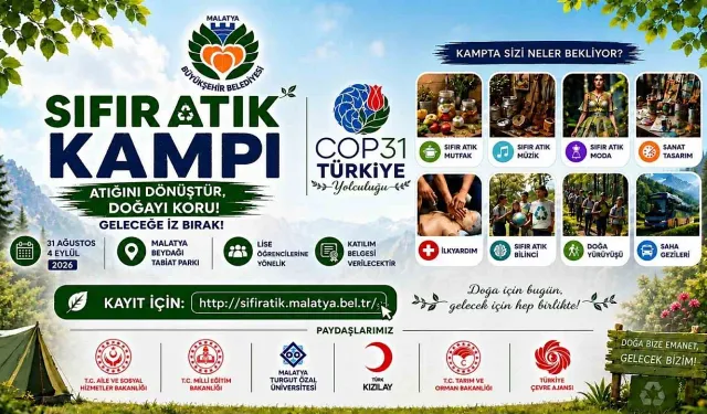 Malatya’dan COP31 Antalya’ya: 50 genç çevre kampında buluşacak