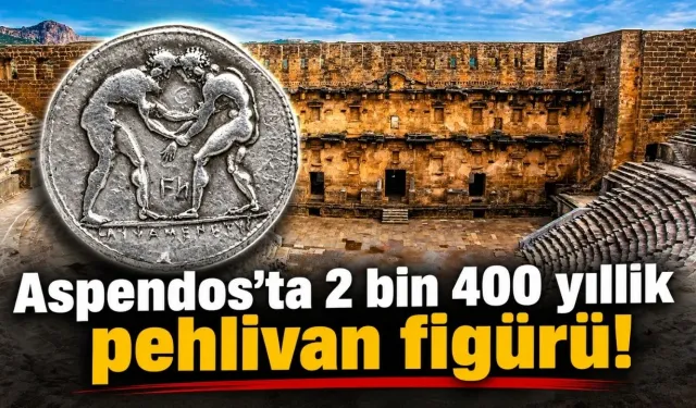 Aspendos’ta 2 bin 400 yıllık pehlivan figürü! Güreşçi sikkeleri bulundu