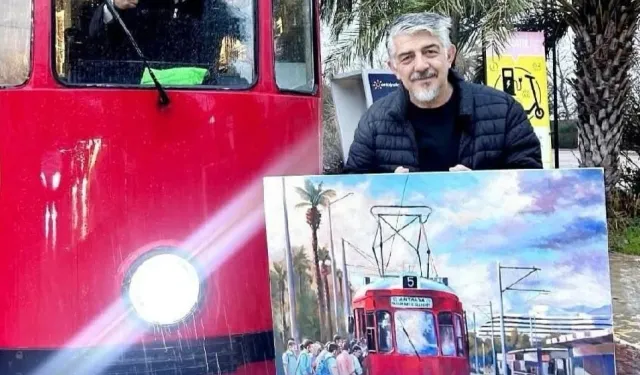 Ressam Ahmet Korkmaz’dan nostalji tramvayı için duygulandıran paylaşım