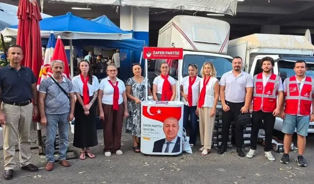 Zafer Partisi Antalya’da pazar yeri çalışması yaptı
