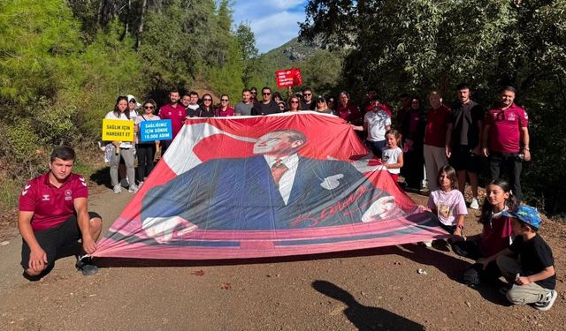 Gazipaşa'da Avrupa Spor Haftası'na doğa yürüyüşü ile dikkat çektiler