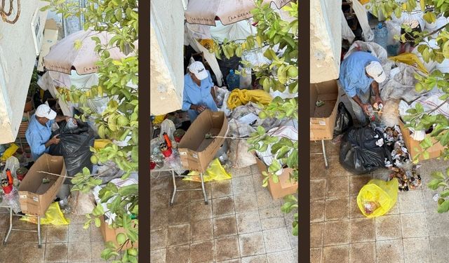 Antalya’da apartman bahçesi çöplüğe döndü! Görüntüler tepki çekti