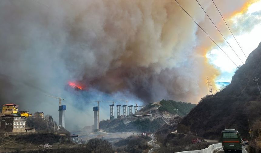 Çin’de yangın felaketi 11 kasaba tahliye edildi