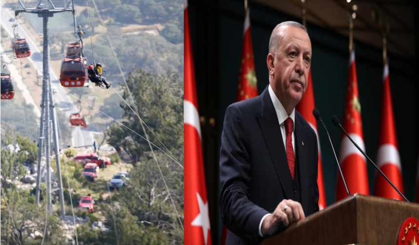 Erdoğan, teleferik kazası için konuştu! "Muhalefet hadiseyi sulandırdı, sorumluları korudu..."