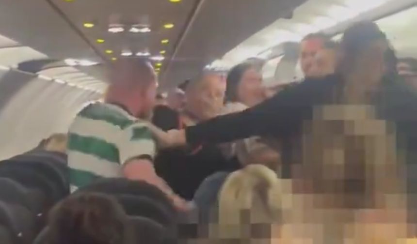 Antalya uçağında kavga! Sarhoş yolcu, polis ve diğer yolculara saldırdı
