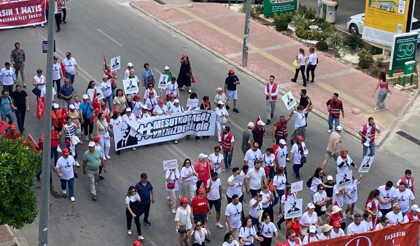 Antalya'daki 1 Mayıs yürüyüşüne Mesut Kocagöz damgası!