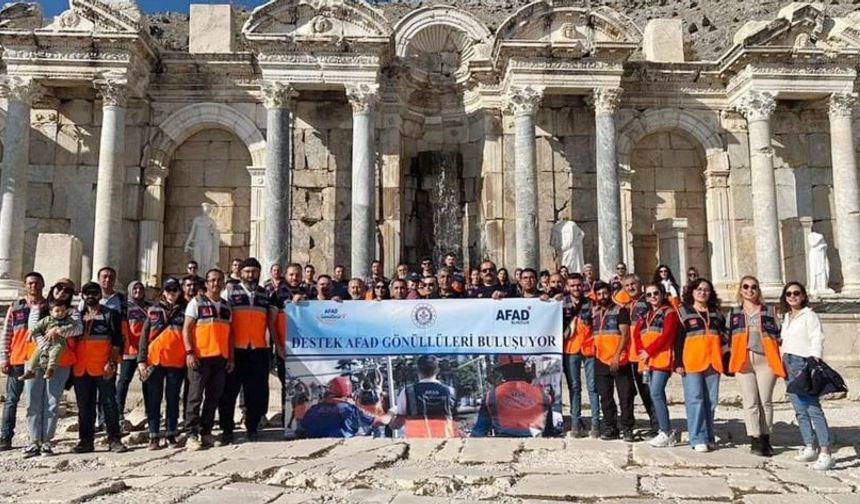 AFAD gönüllüleri Sagalassos Antik Kenti'nde buluştu